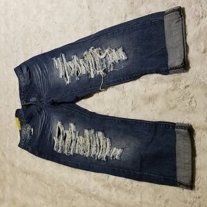 Machine Denim Distressed Boyfriend Jeans Womens Size 28 Summer